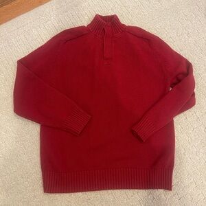Merona Men's Red Knit Holiday Christmas Sweater Size Large